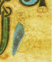 Folio 329v, detail d'un petit personnage